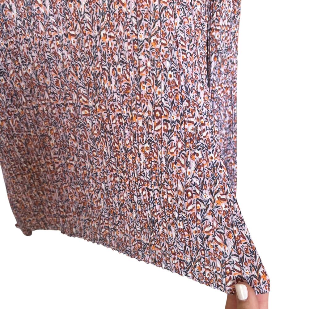 J Crew Crinkle Chiffon Detail Top in Floral Fields New Size Large Blouse - Picture 5 of 10
